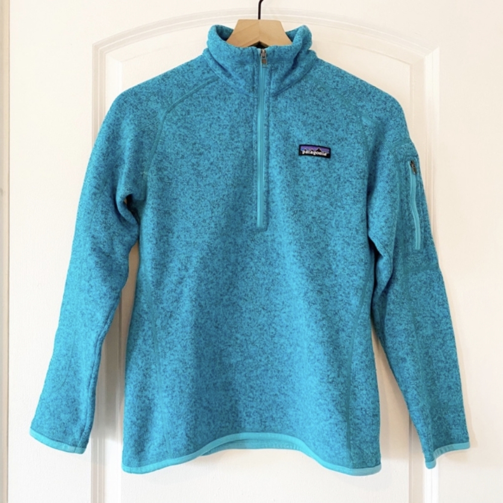 PATAGONIA Better Sweater Quarter Zip Turquoise Blue 🩵 Size Small